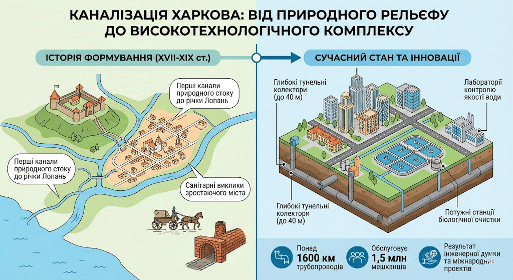 Високотехнологічна каналізаційна система Харкова.