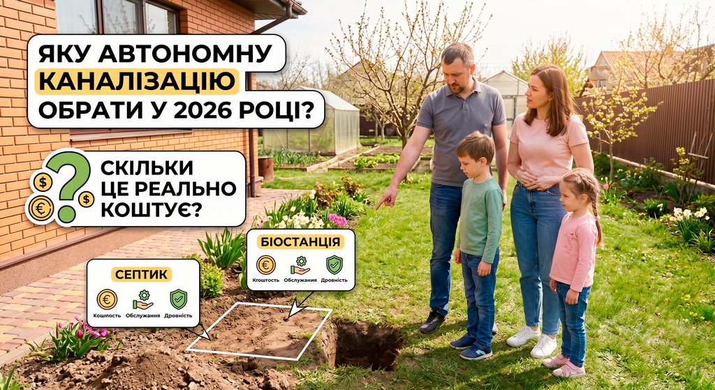 Выбор автономной канализации для частного дома, сравнение стоимости систем
