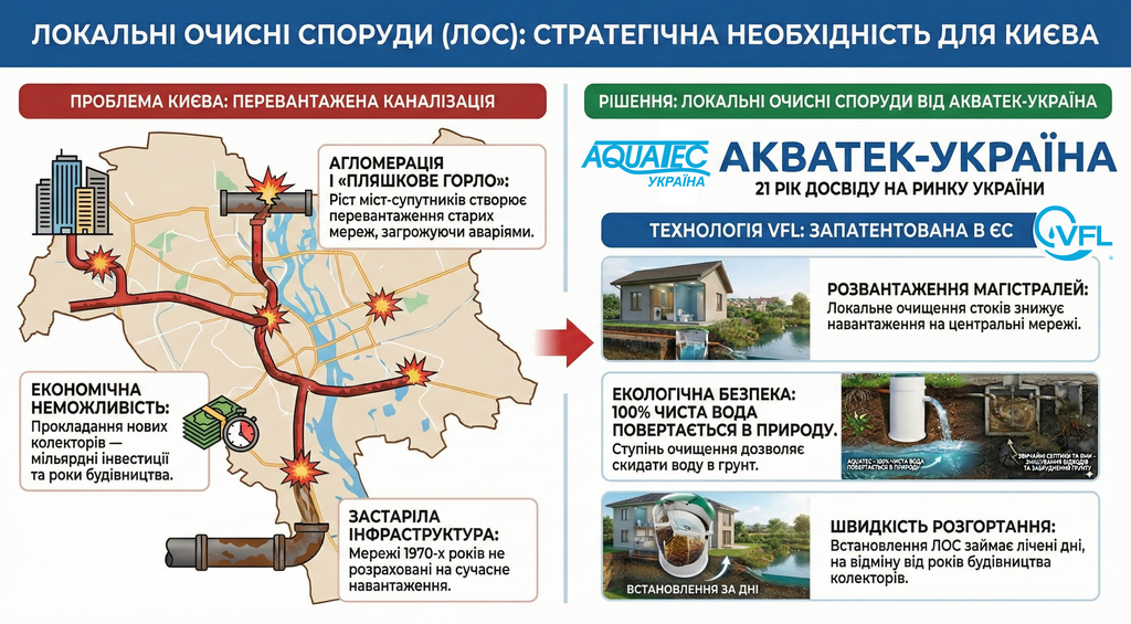 Автономная канализация: локальные очистные сооружения