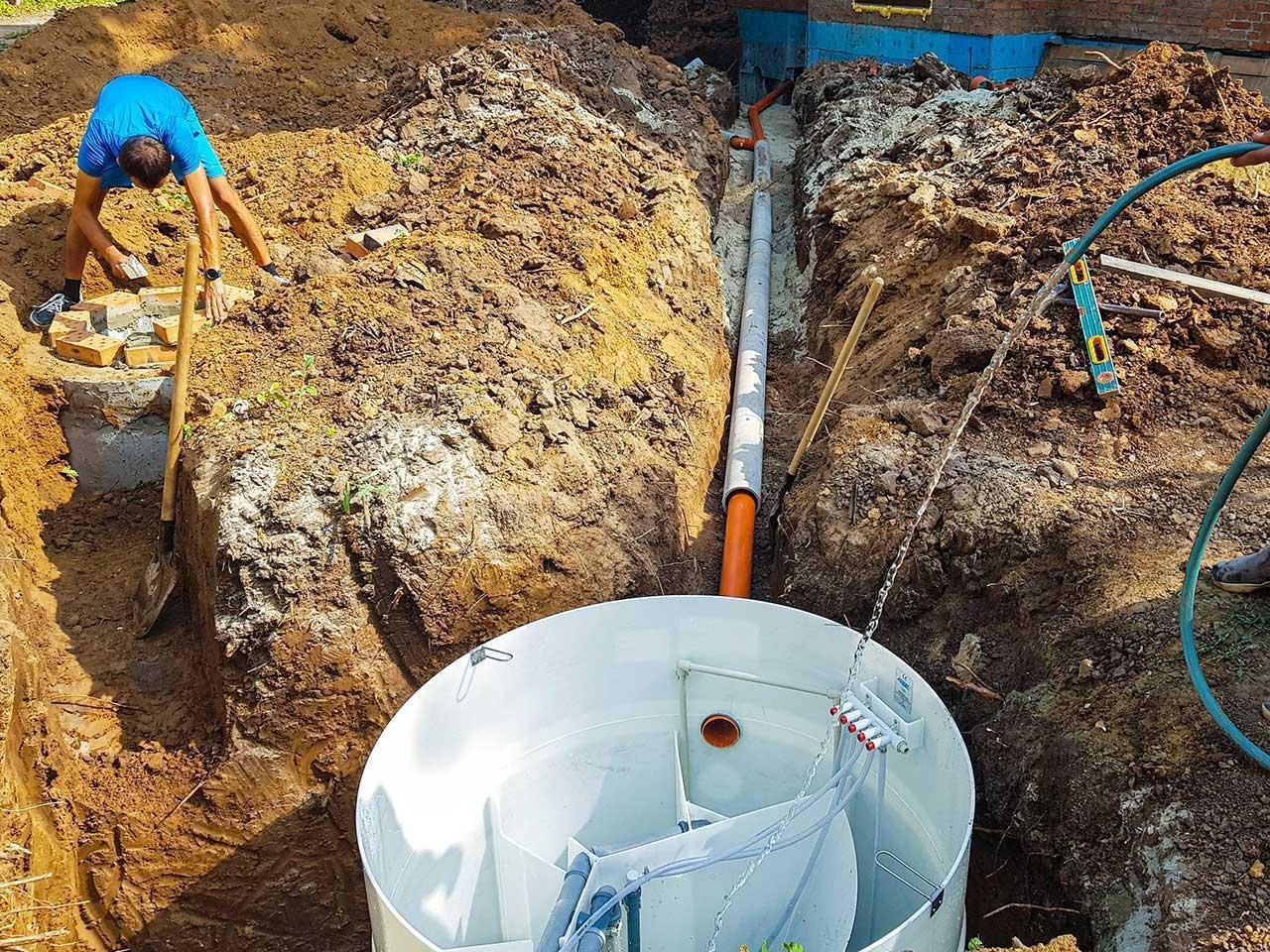 Монтаж очистных сооружений AQUATEC (9)